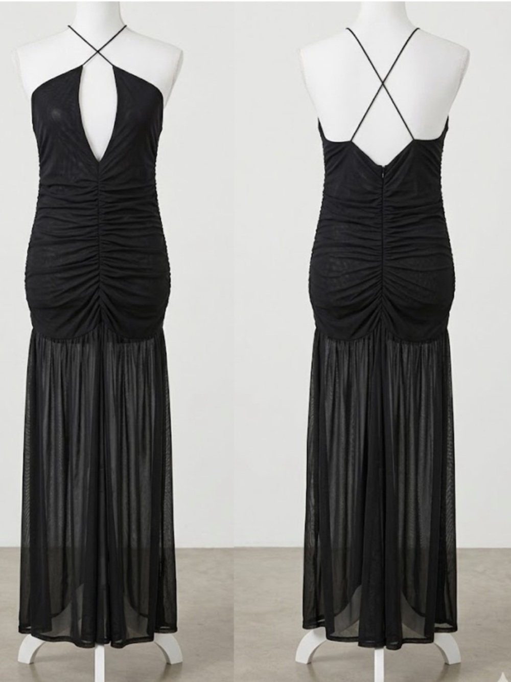 Black Sheer Maxi Dress – Bold, Elegant & Fully See-Through